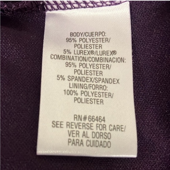 10/30 ❤️💲8 Studio one purple multi shift dress 16 lined - Picture 9 of 10